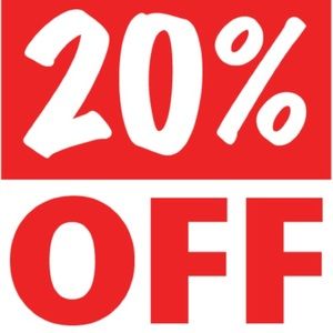 Sale happening now on all items